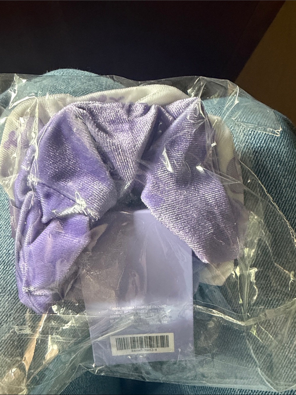 Florence Lavender Patterned Scrunchie Set - Picture 2 of 2